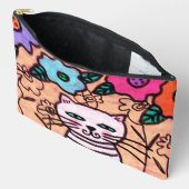 Kitty in de tuin Abstracte Kunst Etui (Open)