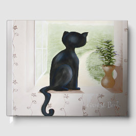 Kitty in de venster gastenboek
