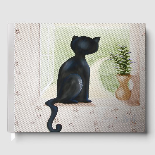 Kitty in de venster gastenboek (Voorkant)