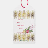 Kitty in kous cadeaulabel (Achterkant)