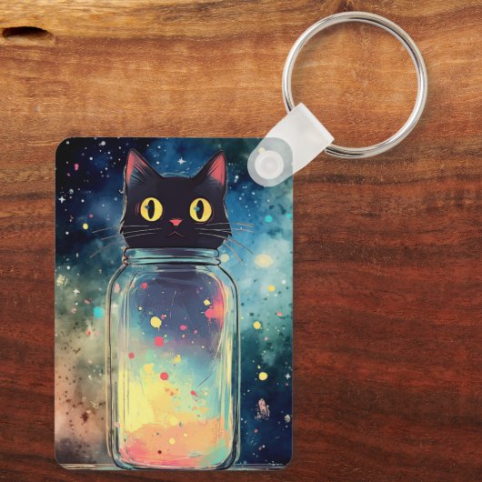 Kitty Jar Keychain (Achterkant)