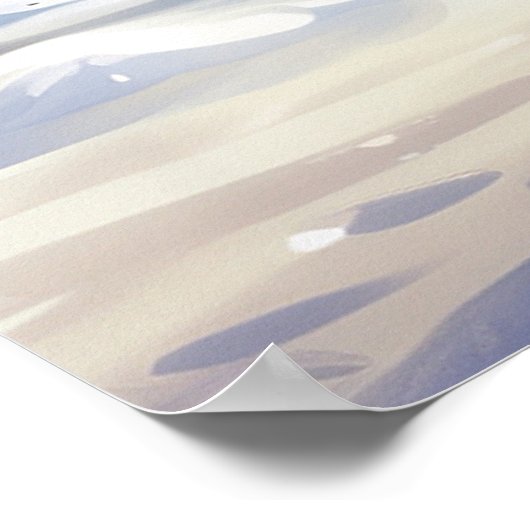 *~* Kitty Kat 5:4 Kitten Sneeuw springen AP68 Poster (Hoek)