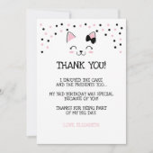 Kitty Kat Dank je kaarten (Voorkant)