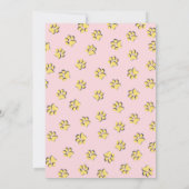 Kitty kat eenhoorn verjaardagsfeestje uitnodiging (Achterkant)