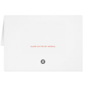 Kitty kat en lieveheersbeestje blanco wenskaart (Achterkant Horizontaal)