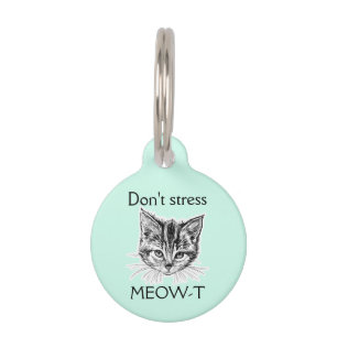 Kitty Kat Geen Stress MEOW-T Stethoscoop ID Label Huisdierpenning