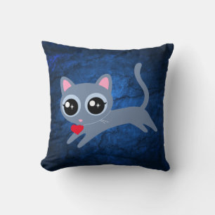 Kitty kat hart dief Schattige cadeau Kussen