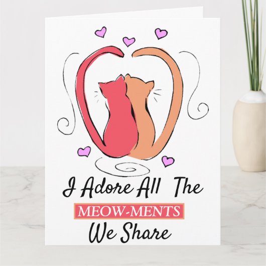 Kitty Kat, Hart Staarten Ik aanbid al het miauw-mo Kaart (Voorkant)