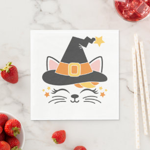 Kitty Kat Heks Halloween Feestservetten Servet