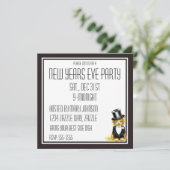  Kitty kat in een top-hoed Kaart (Staand voorkant)