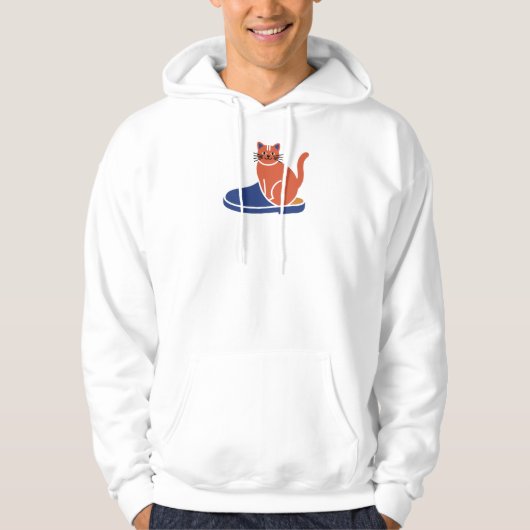 Kitty Kat in Pantoffel Hoodie (Voorkant)
