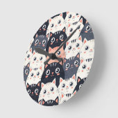 Kitty Kat Kaleidoscoop Ronde Klok (Hoek)