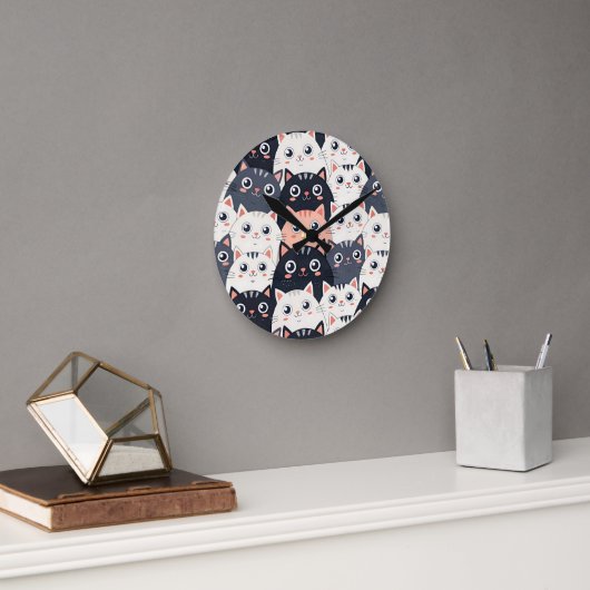 Kitty Kat Kaleidoscoop Ronde Klok (Kantoor)