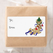 Kitty Kat Kerst Cadeau Labels (Insitu)
