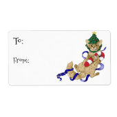 Kitty Kat Kerst Cadeau Labels (Voorkant)