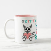 Kitty Kat Liefde 2 Tinten Mok (Links)