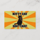 Kitty Kat Maakt Niet Uit Visitekaartje (Achterkant)