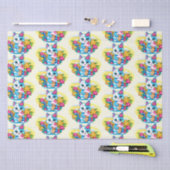 Kitty Kat met ijs Zomer Kawaii Karakter Tissuepapier (Craft)