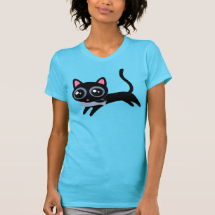 Kitty Kat met Vis Cute Cadeau voor Meisje T-shirt