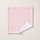 Kitty Kat & naamtekst op lichtroze Bad Handdoek (Wasdoekje)