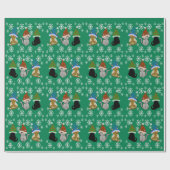 Kitty kat petten lichtgroen inpakpapier (Vlak)