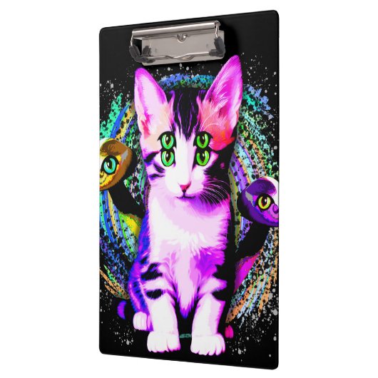 Kitty Kat Psychisch Esthetisch Karakter Klembord (Links)