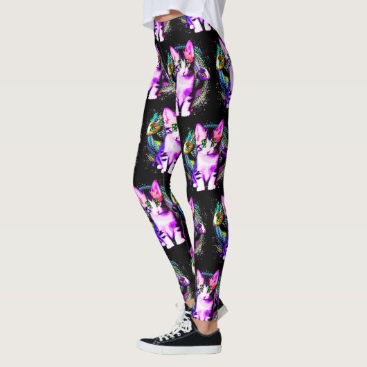 Kitty Kat Psychisch Esthetisch Karakter Leggings (Links)