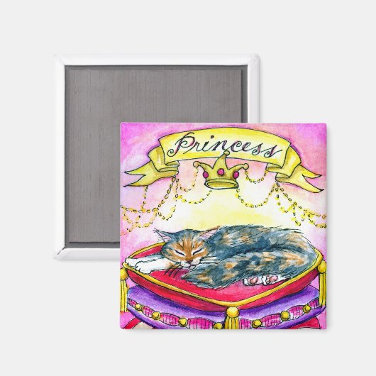 Kitty kat roze prinses magneet (Voorkant / Achterkant)