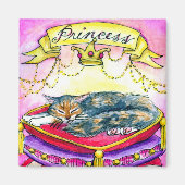 Kitty kat roze prinses magneet (Voorkant)