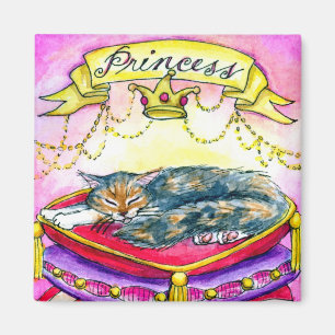 Kitty kat roze prinses magneet