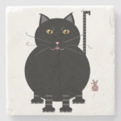 Kitty Kat Stenen Onderzetter (Voorkant)