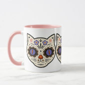 Kitty Kat Suiker Schedel Mok (Links)