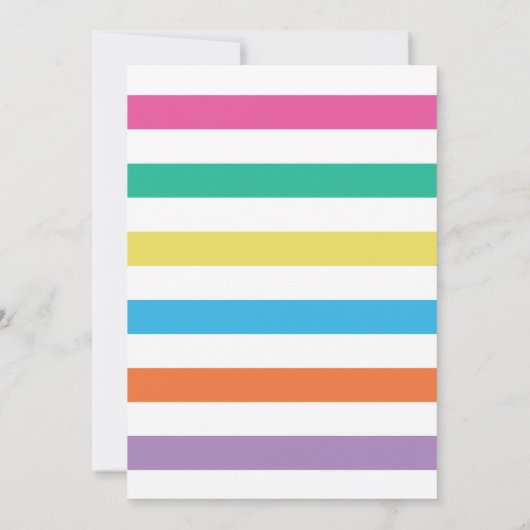 Kitty Kat Verjaardagsfeestje Uitnodiging (Achterkant)