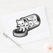 Kitty Katten Antidepressiva Rechthoekige Sticker (Envelop)