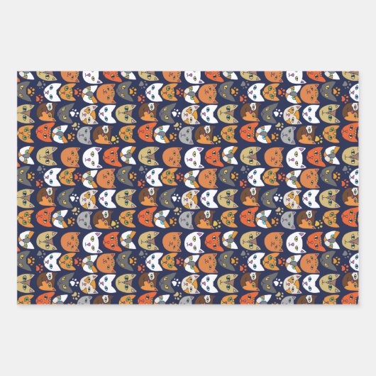 Kitty katten overal inpakpapier vel (Voorkant)