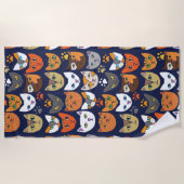 Kitty katten patroon kat persoon strandlaken (Voorkant)