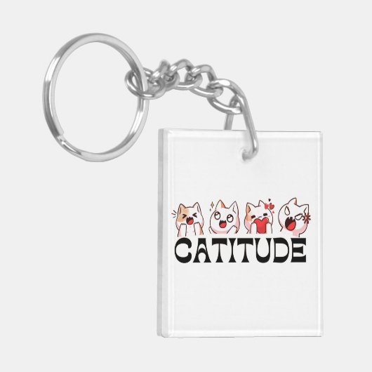 Kitty Keepsakes – Meow Mood Keychain (Voorkant Links)