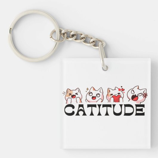 Kitty Keepsakes – Meow Mood Keychain (Voorkant)