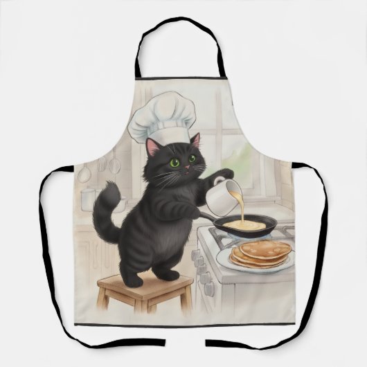 KItty Kichen Black Cat, Apron Schort (Voorkant)