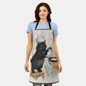 KItty Kichen Zwarte Kat, Schort (Gedragen)