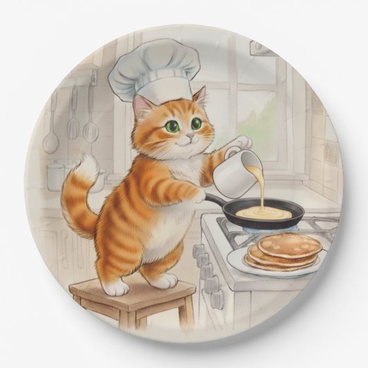 Kitty Kitchen, Paper Plates Papieren Bordje (Voorkant)