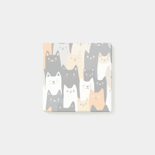 Kitty Kitty Kitty Post It Notes (Voorkant)