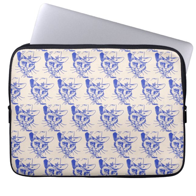 Kitty Laptop Hoesje Sleeve (Voorkant)