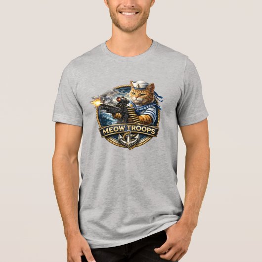 Kitty Marines.  Tri-Blend Shirt (Voorkant)