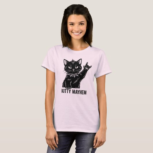 Kitty Mayhem T-shirt (Voorkant volledig)