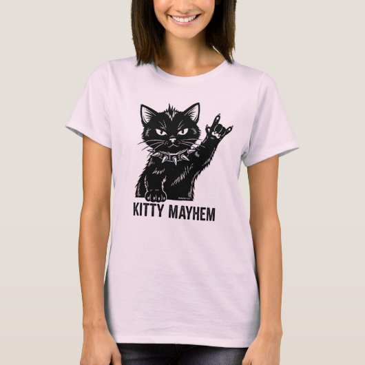 Kitty Mayhem T-shirt (Voorkant)