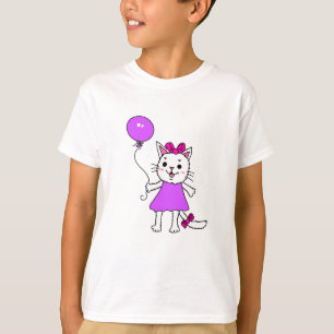 Kitty met ballon kindershirt t-shirt