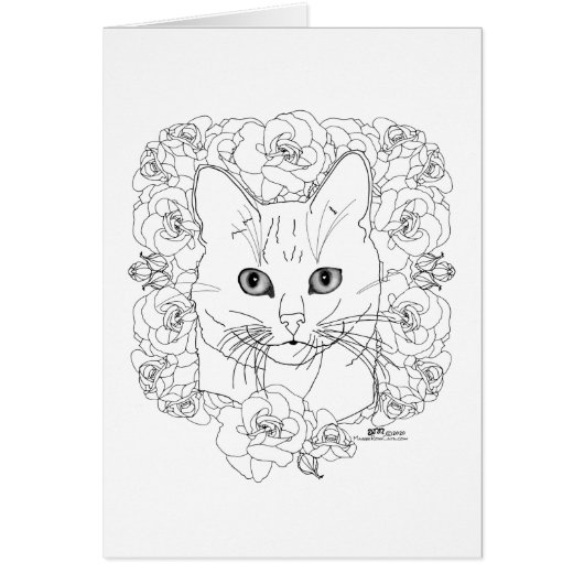 Kitty met rozen (Voorkant)