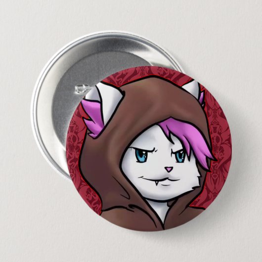 Kitty Monk Button (Voorkant /achterkant)
