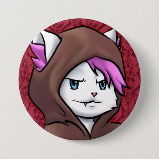 Kitty Monk Knop Ronde Button 7,6 Cm (Voorkant)
